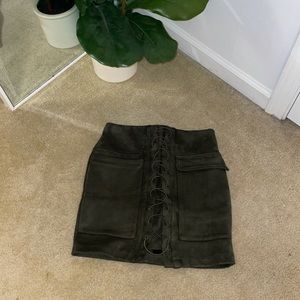 Suede Skirt